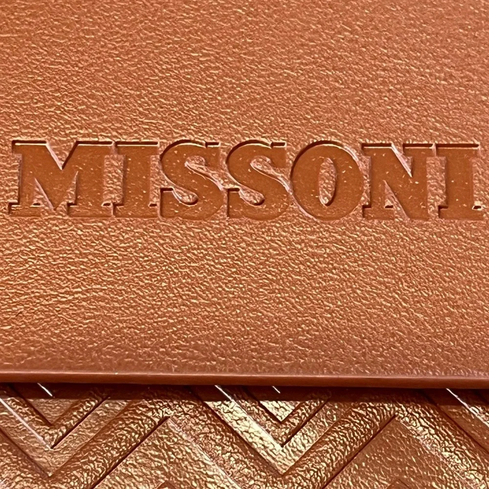 Missoni Brown Basketweave Glasses Case